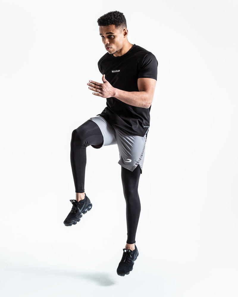 YUSHOW 2 Pack Compression Running Leggings Men Cool Dry Baselayer Gym Workout  Tights Base Layer Pants with Pocket : : Fashion