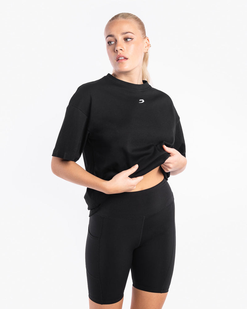 Johnson Oversized Strike T-Shirt - Black