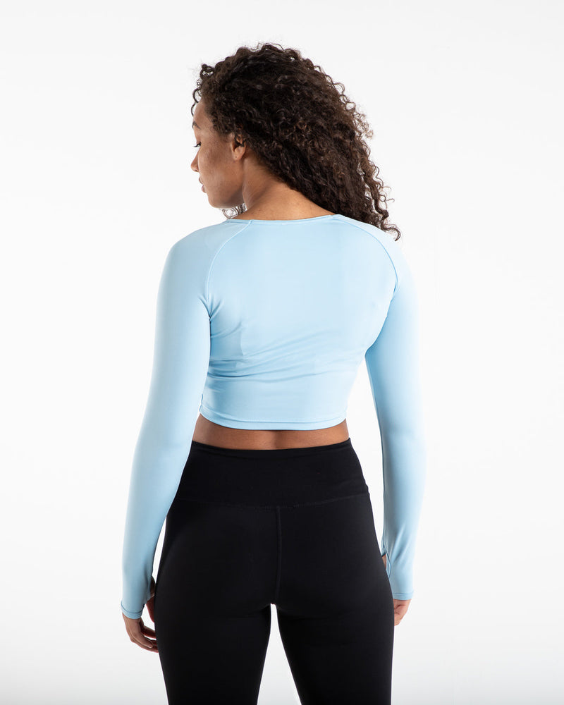 JoyLab Tropical Blue Longline Cropped Tank Top With Built In Sports Bra XS  - $14 - From Brittany