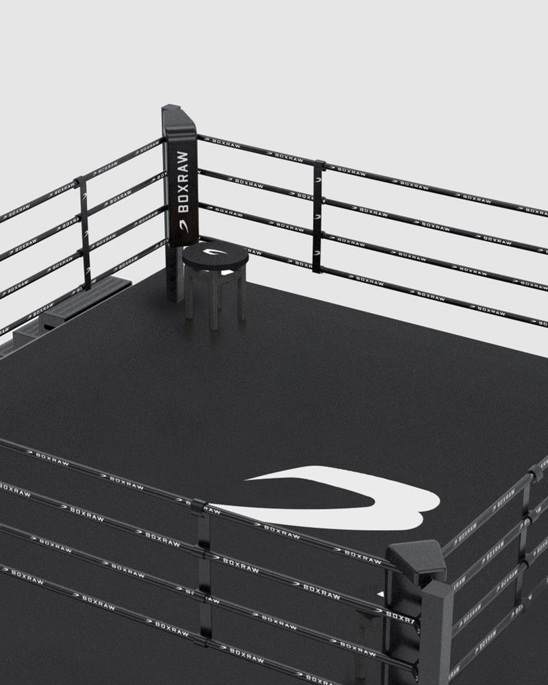 BOXRAW 36" Competition Boxing Ring - Black/Classic