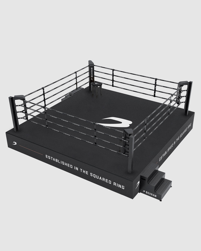 BOXRAW 36" Competition Boxing Ring - Black/Classic